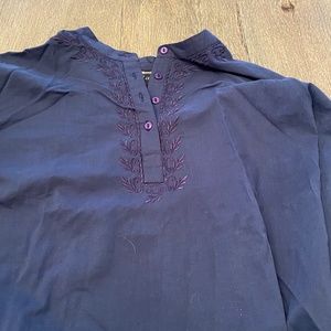 Men’s navy Indian shirt